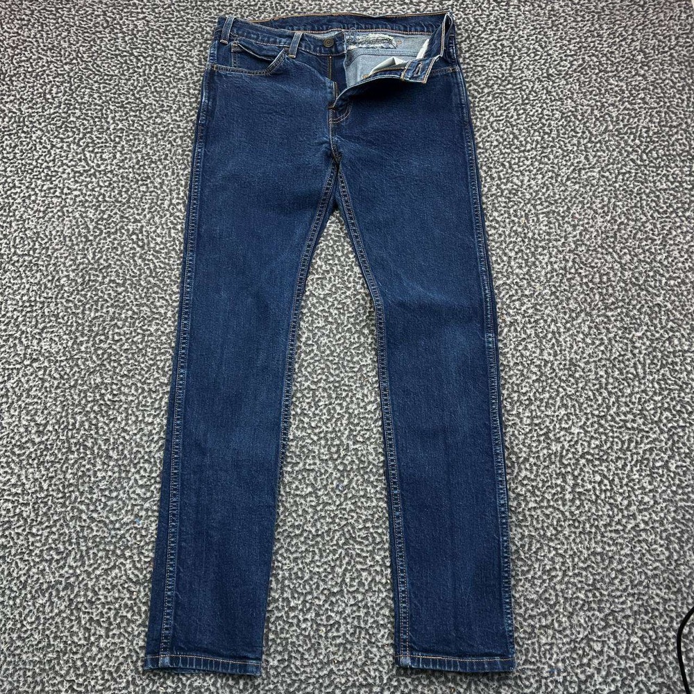 Vintage Levi's 510 Jeans Men 32x32 Blue Straight Denim Pants Pockets Outdoor